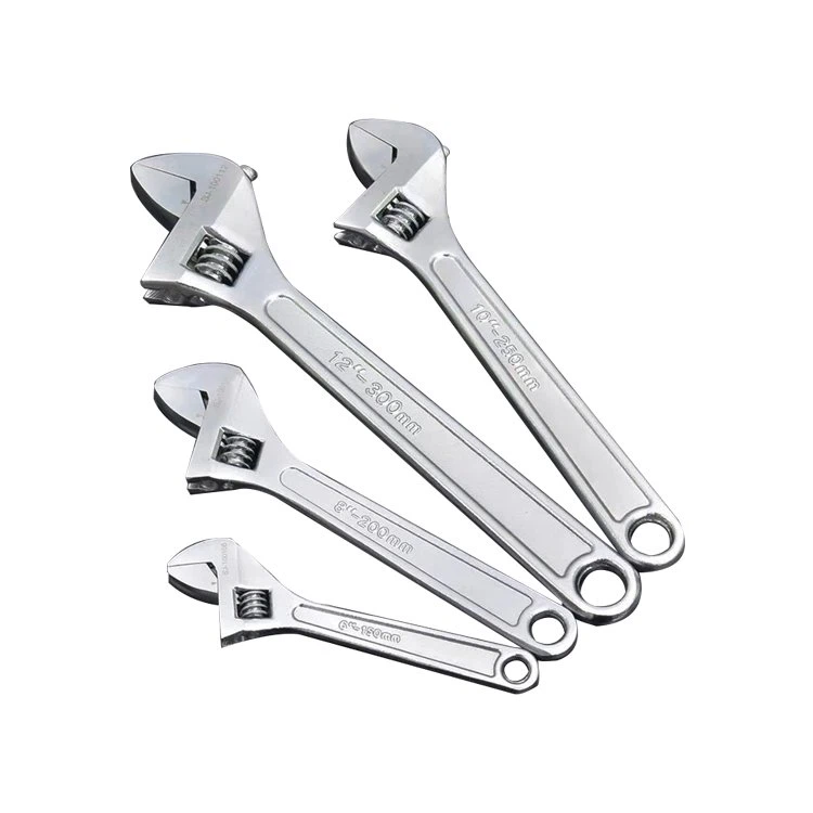 Clé à molette en acier au carbone avec chromage